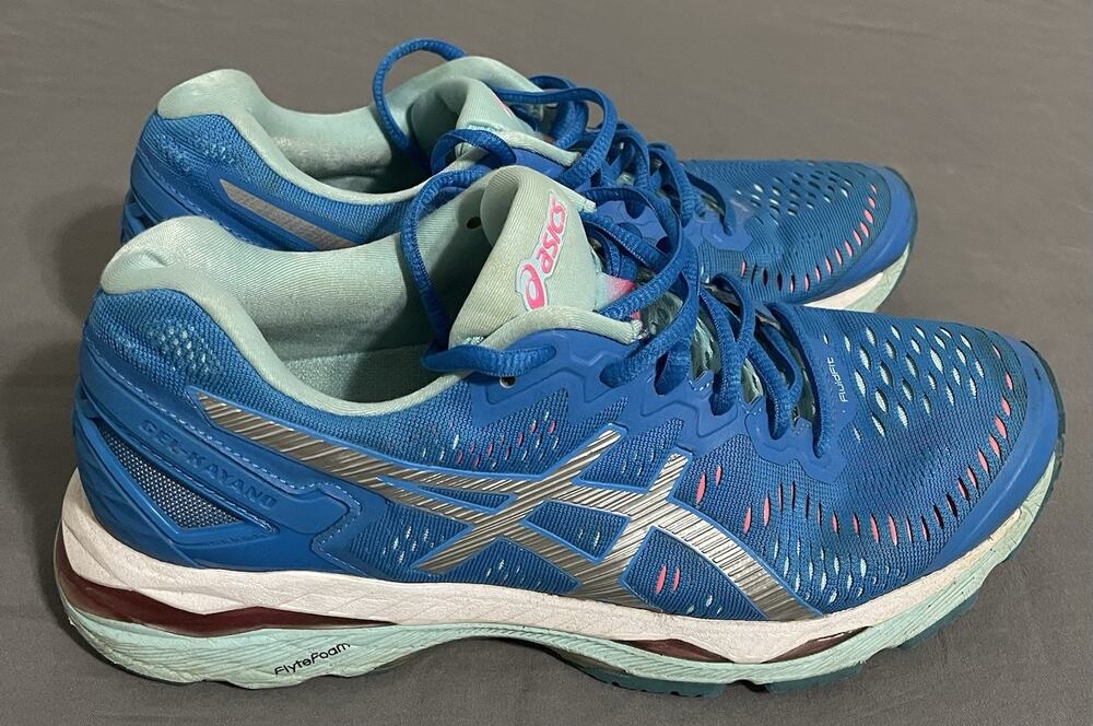 ASICS GEL-Kayano 23 Women’s Running Shoes Size 9 Diva Blue Silver Excellent